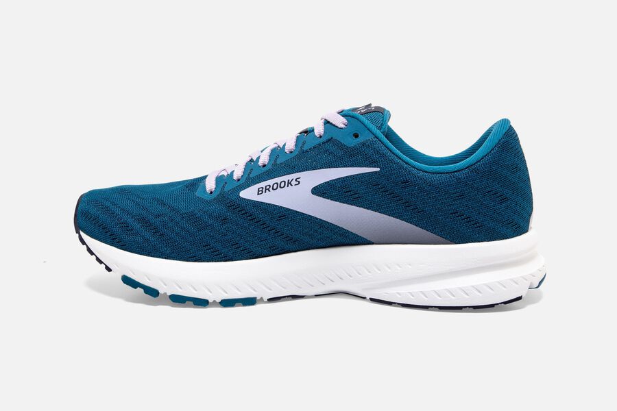 Brooks Israel Launch 7 Road Running Shoes Womens - Blue/Silver - WMY-490237